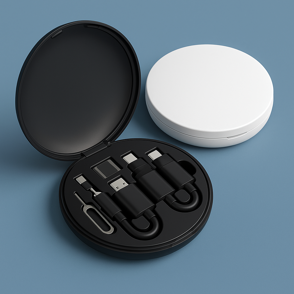 PD 60W Multifunktionell Laddkabelsats – Snabb, Kompakt & Organiserad