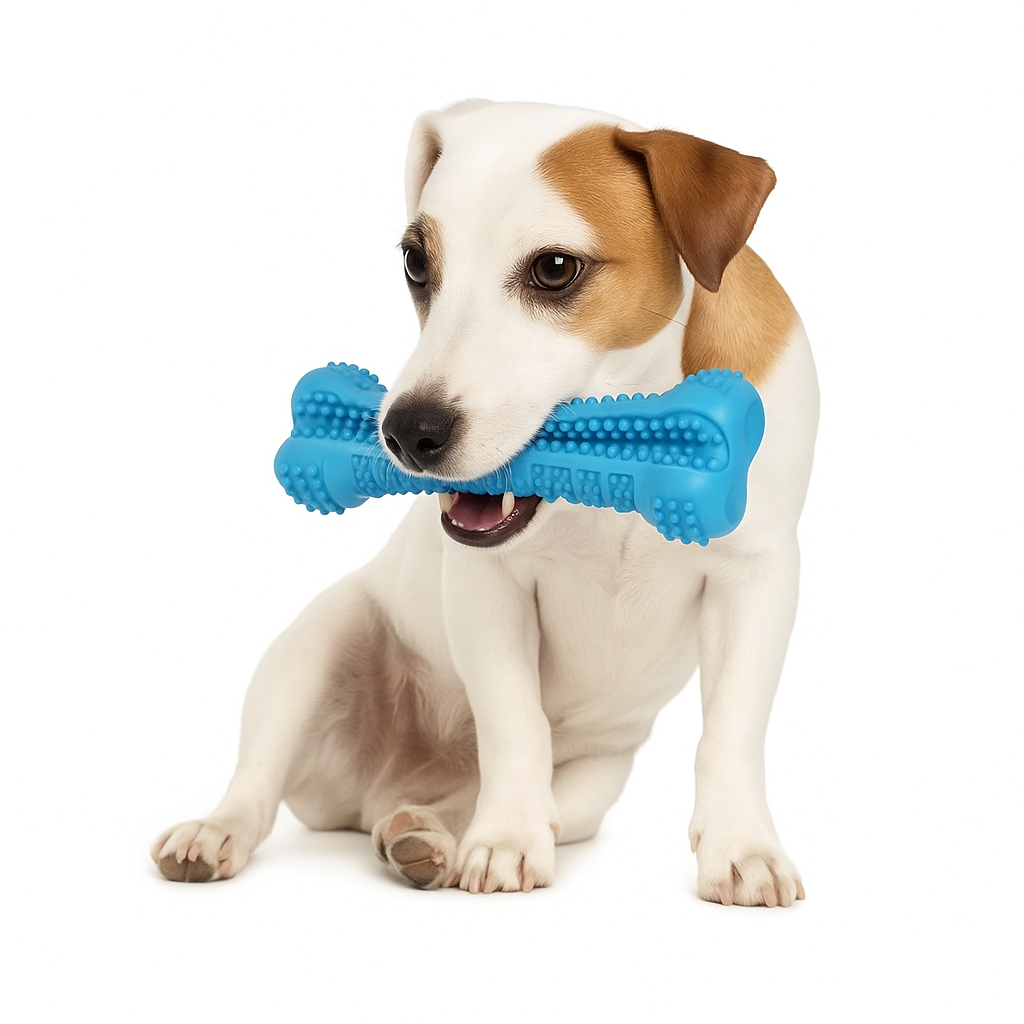 Hundtandborste & Tuggleksak – Friska Tänder, Glad Hund