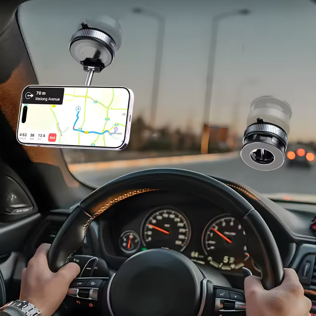 Magnetisk Bilhållare för Mobil – Stark, Hopfällbar & Justerbar