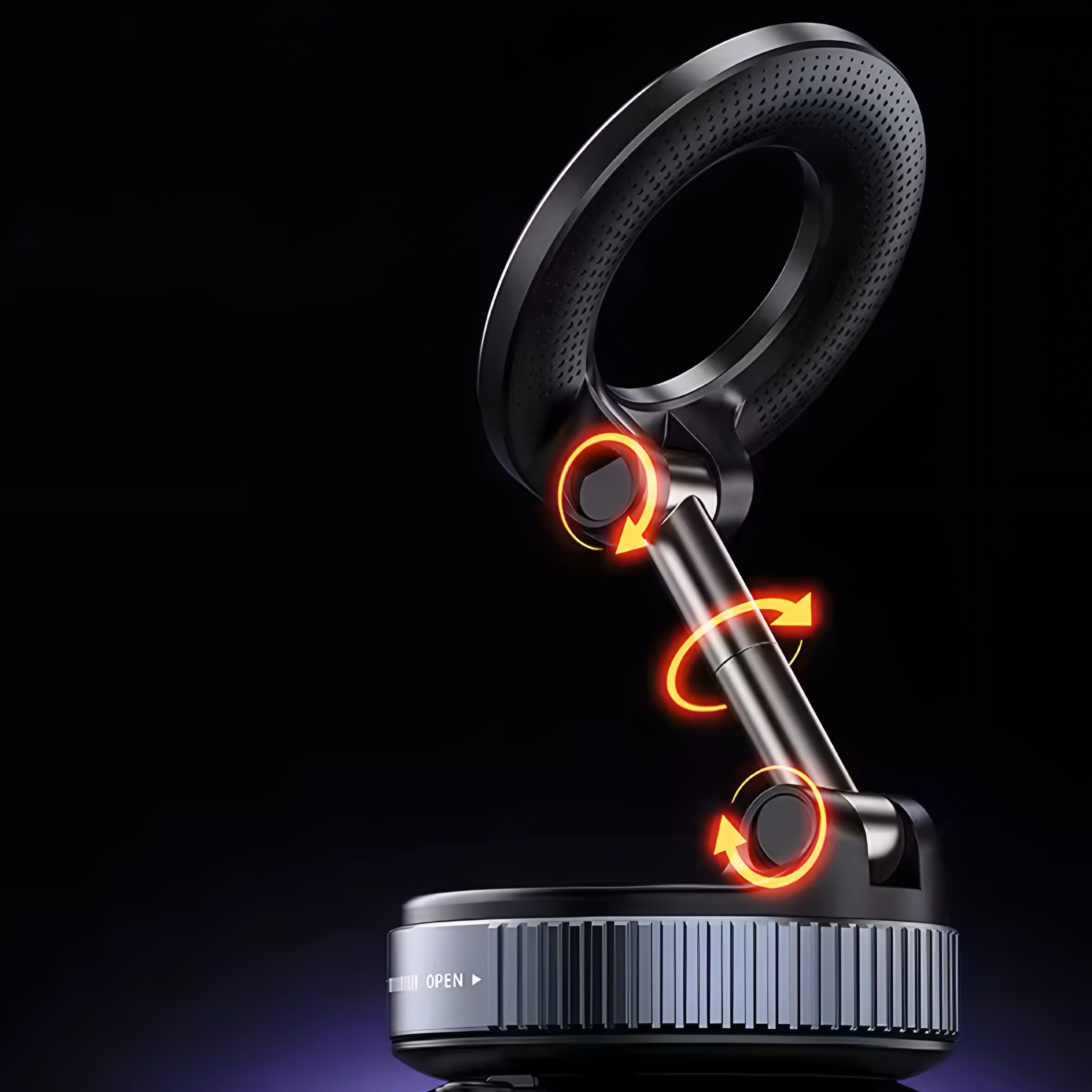 Magnetisk Bilhållare för Mobil – Stark, Hopfällbar & Justerbar