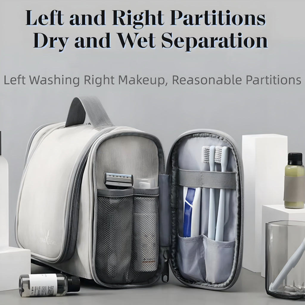 Vattentät Sminkväska för Resor – Hopfällbar, Hängbar & Rymlig