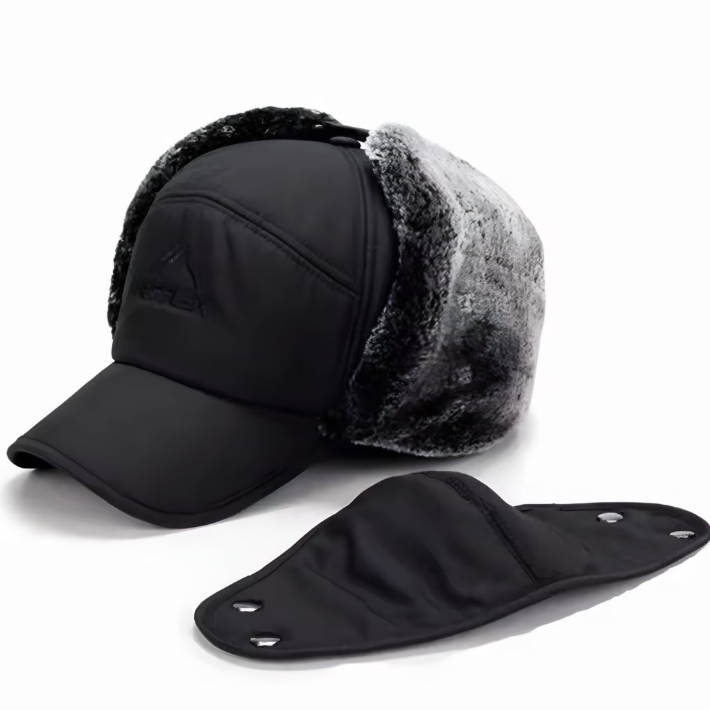 Vintermössa med Fuskpäls – Varm, Vindtät & Unisex
