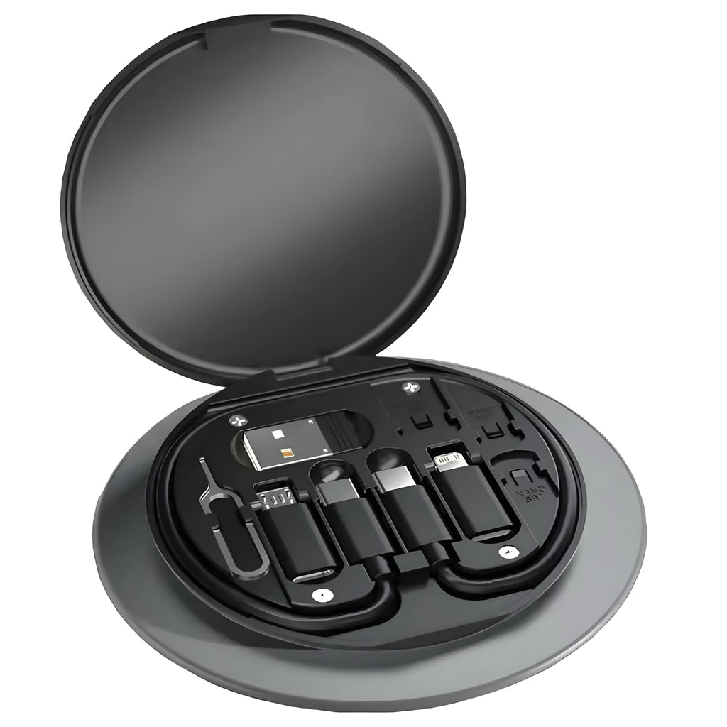 PD 60W Multifunktionell Laddkabelsats – Snabb, Kompakt & Organiserad