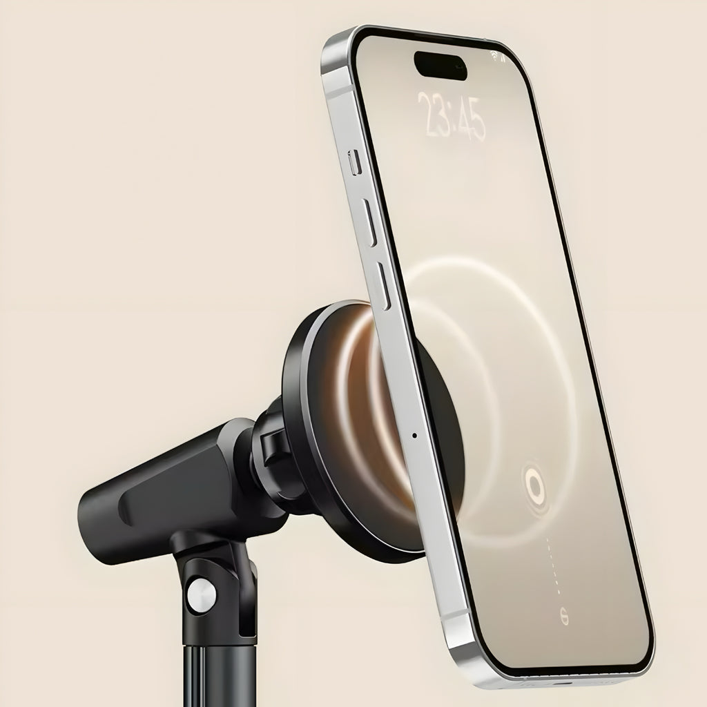 Aluminium Magnetisk Mobilhållare – Justerbar & Minimalistisk