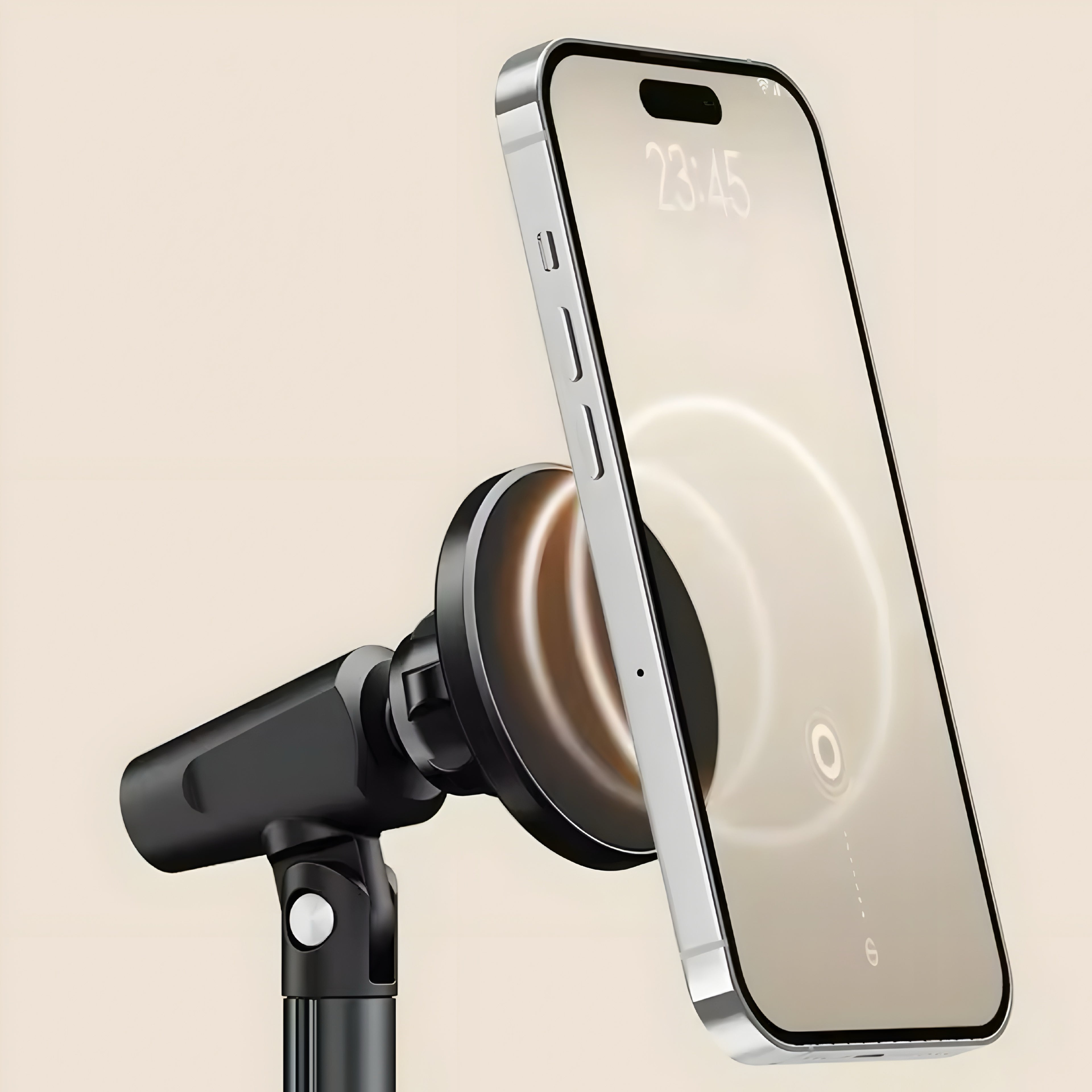 Aluminium Magnetisk Mobilhållare – Justerbar & Minimalistisk