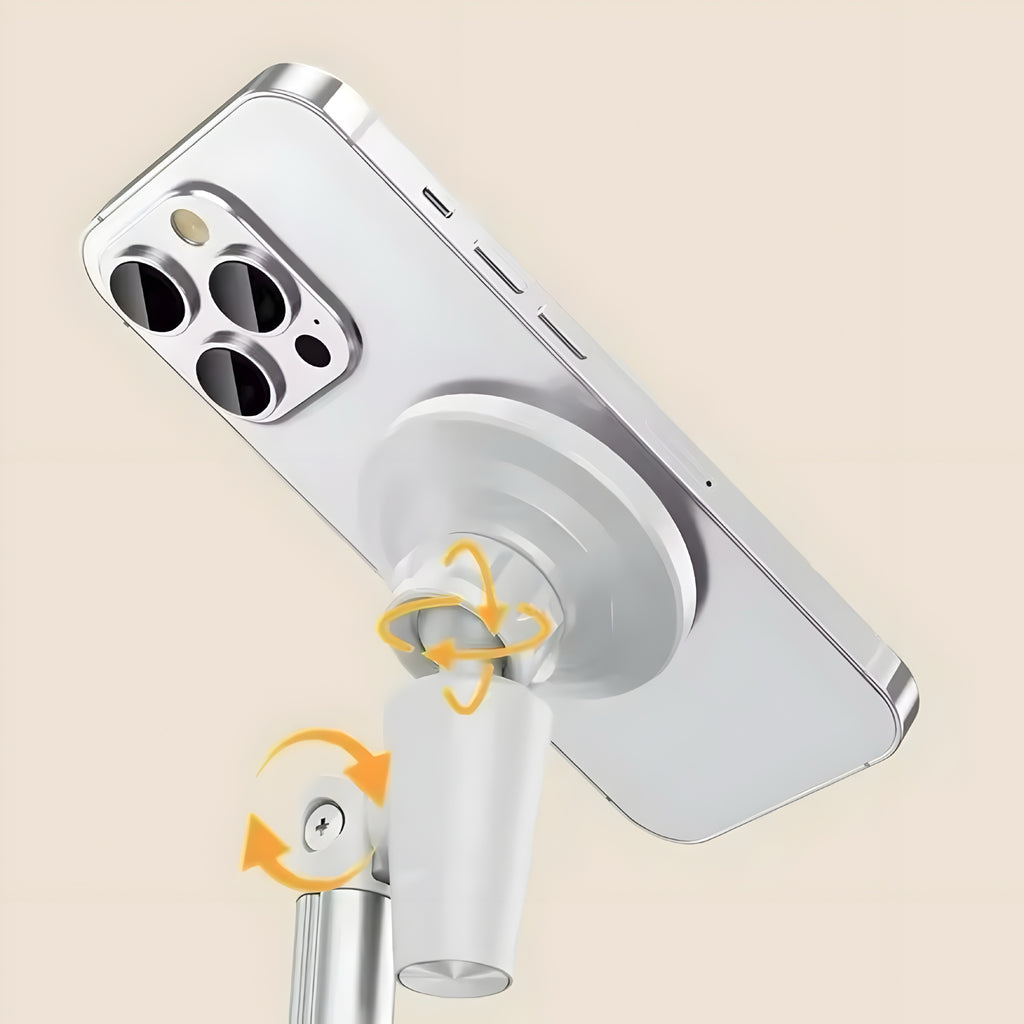 Aluminium Magnetisk Mobilhållare – Justerbar & Minimalistisk
