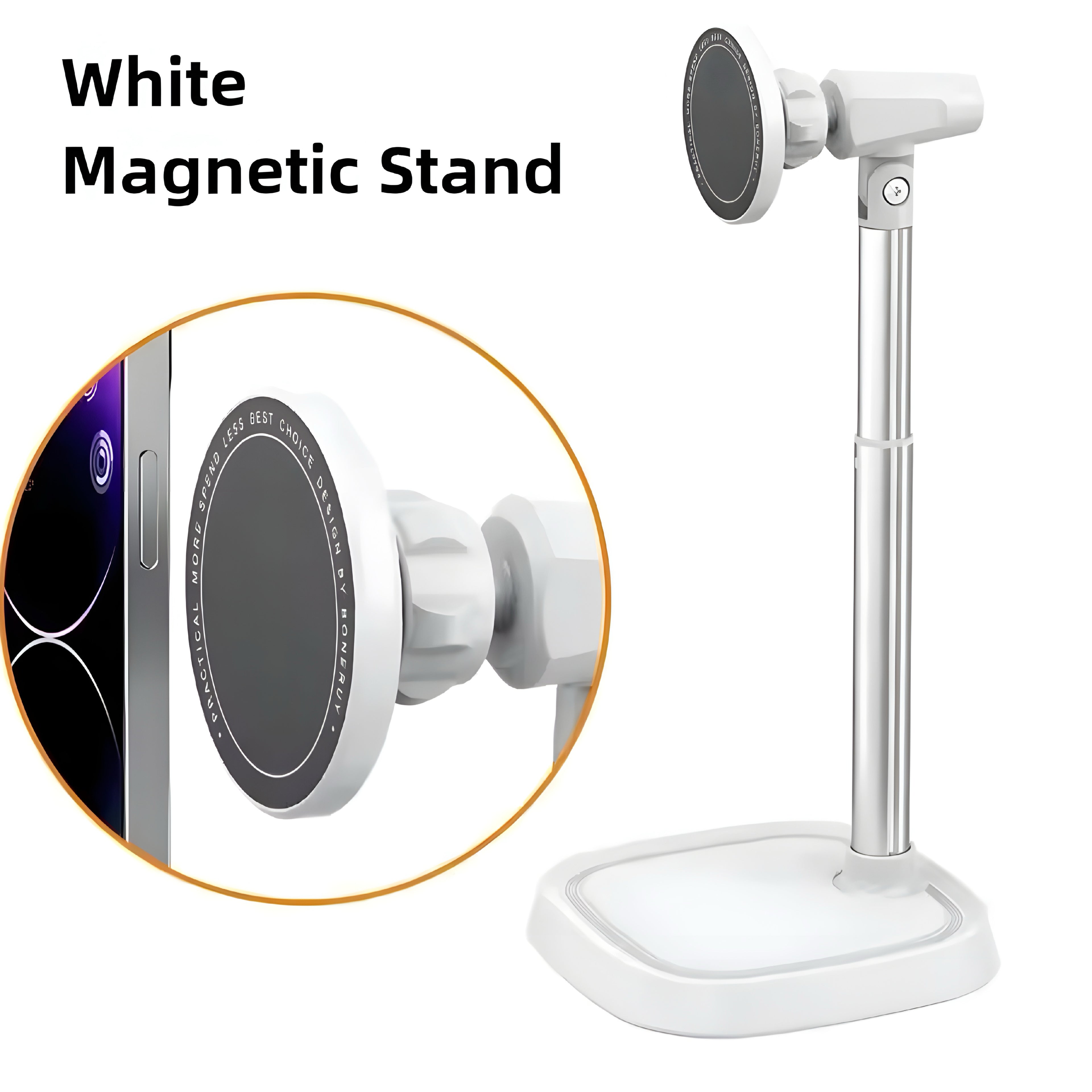 Aluminium Magnetisk Mobilhållare – Justerbar & Minimalistisk
