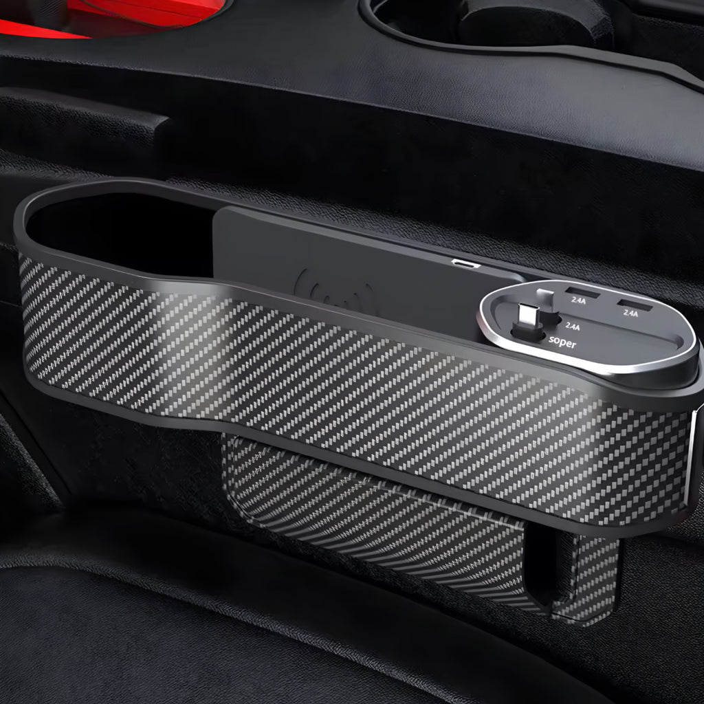 Car Seat Gap Organizer – Smart Förvaring & Laddning