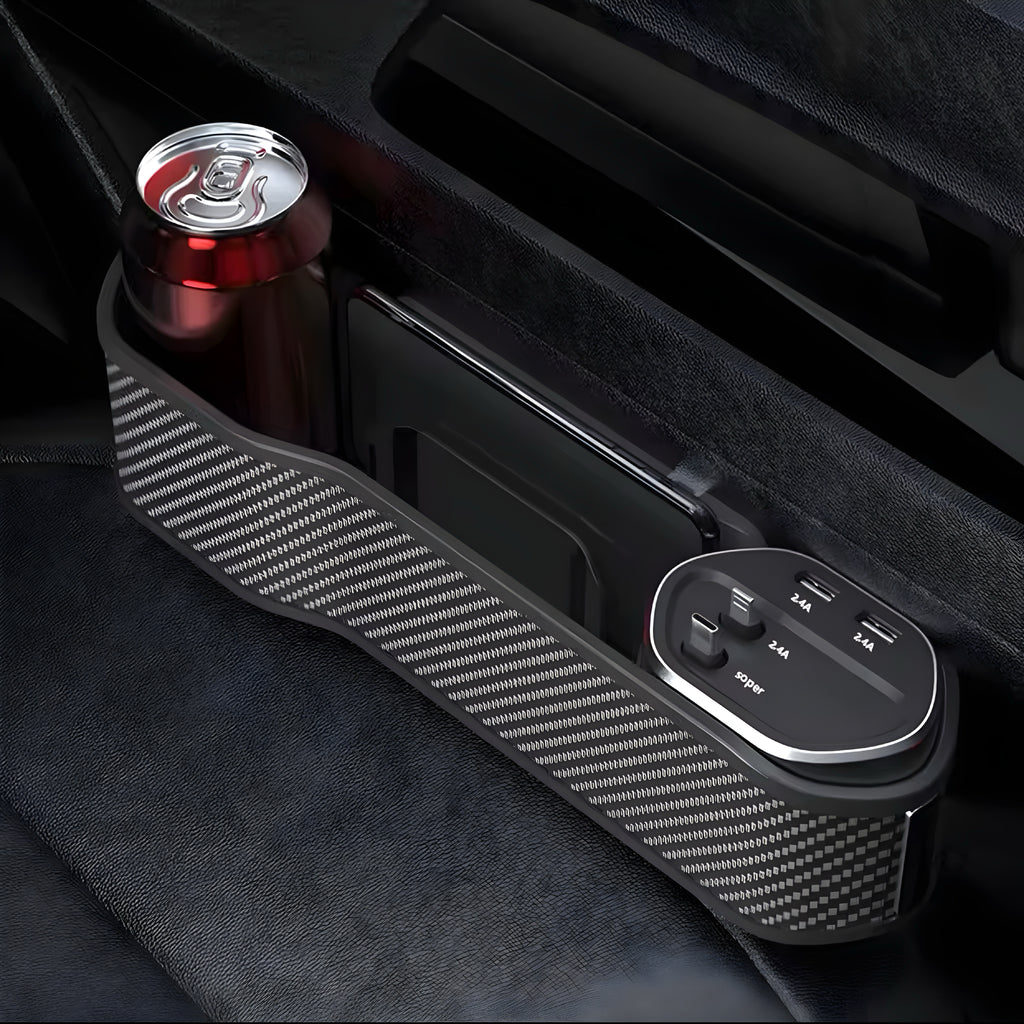 Car Seat Gap Organizer – Smart Förvaring & Laddning