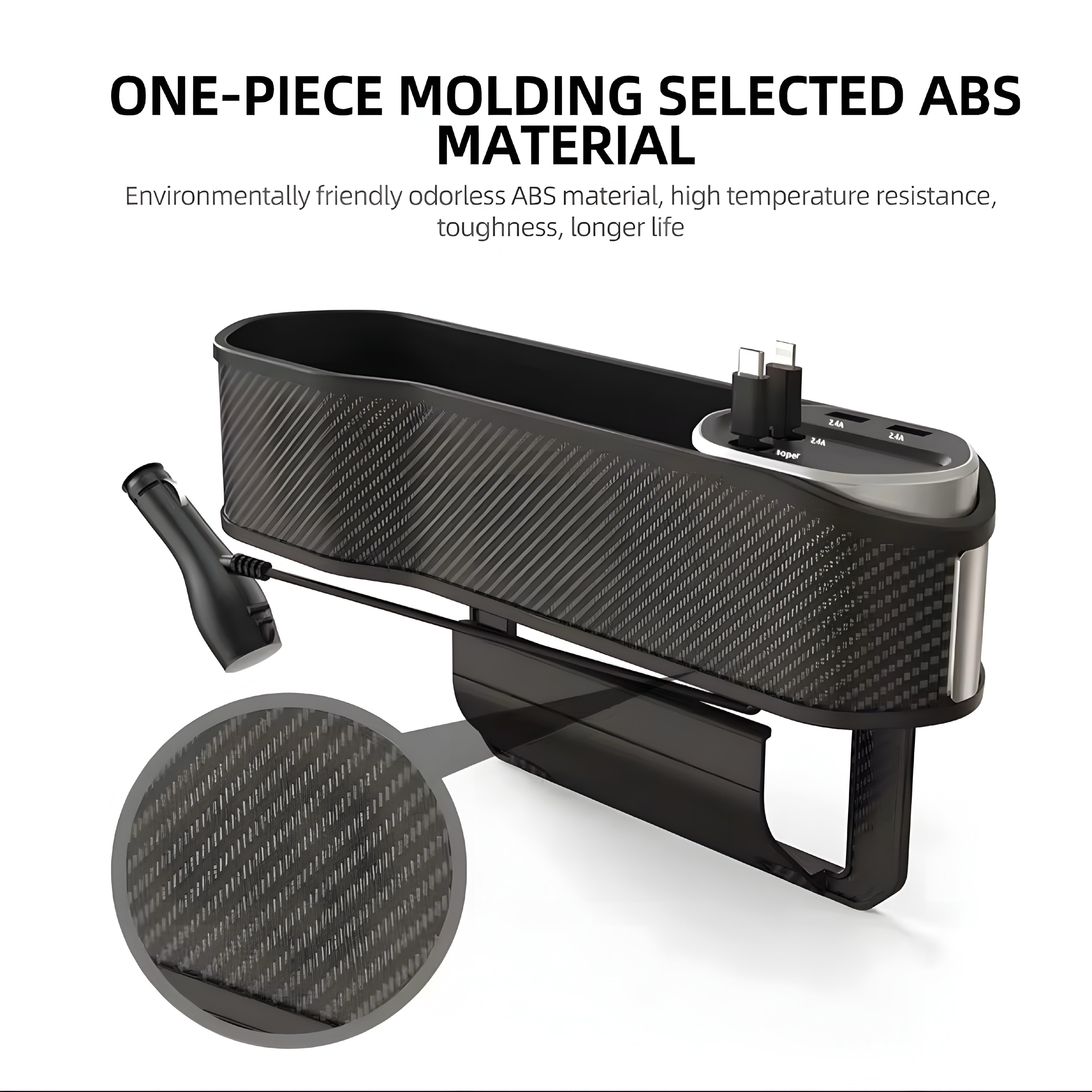 Car Seat Gap Organizer – Smart Förvaring & Laddning