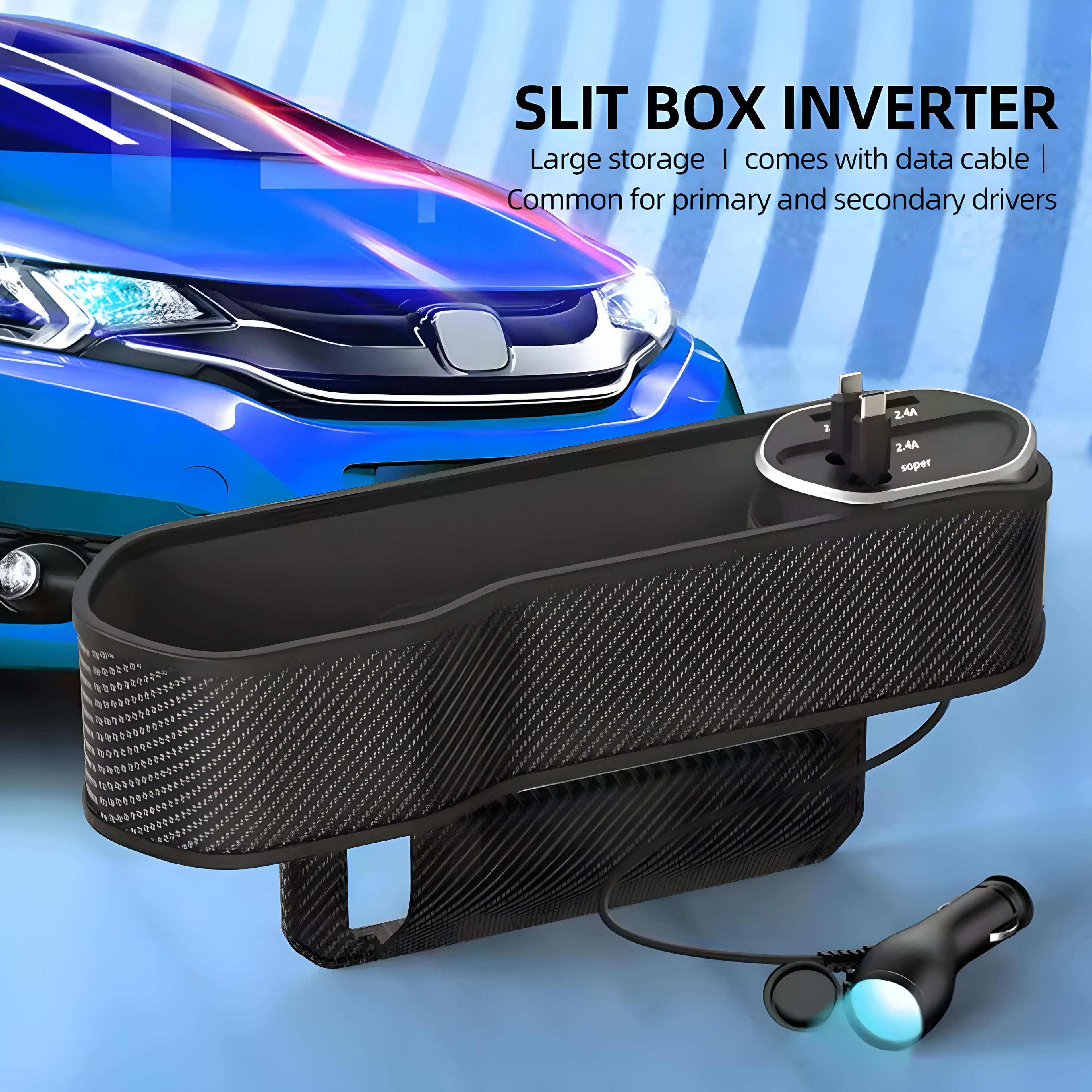 Car Seat Gap Organizer – Smart Förvaring & Laddning