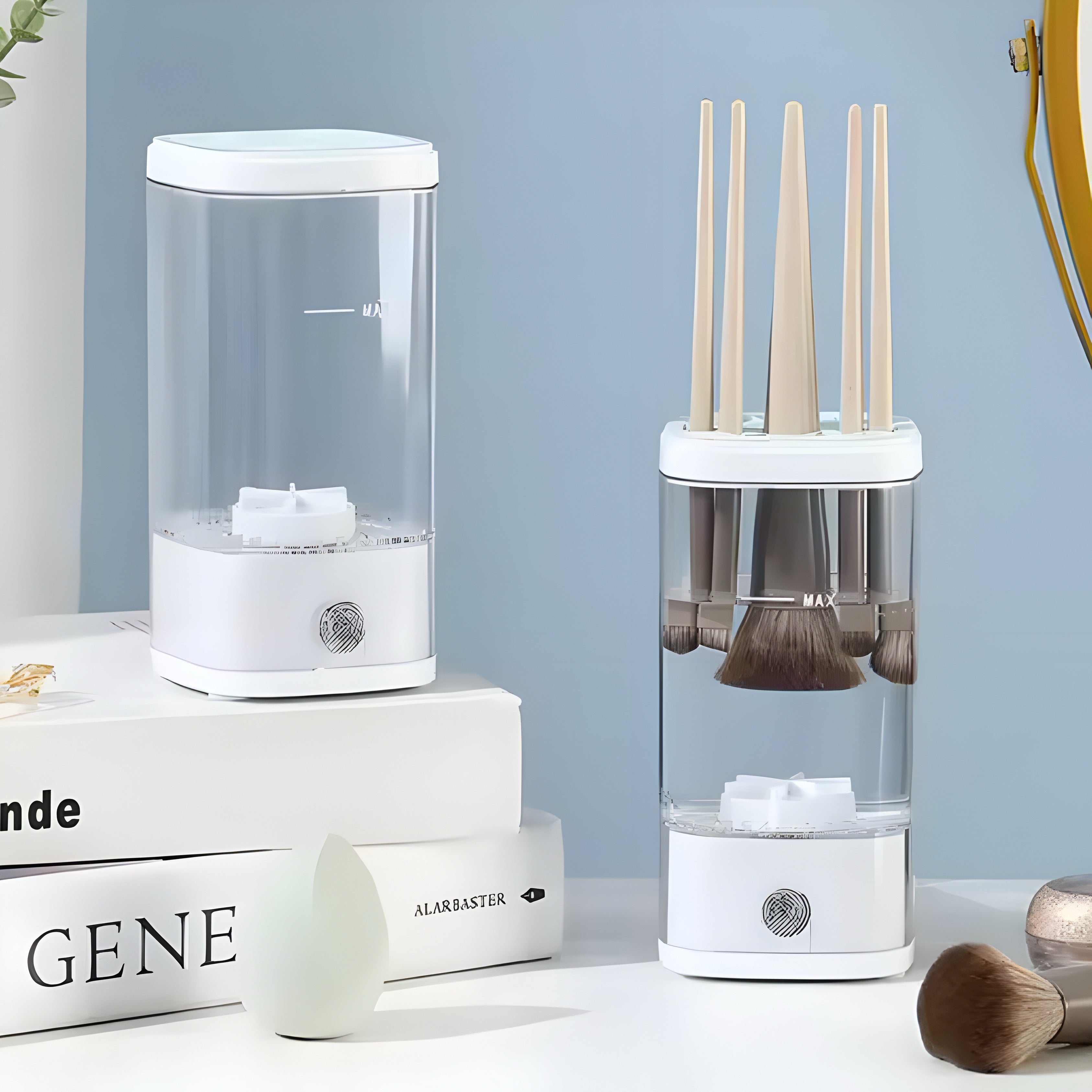 USB Elektrisk Sminkborstrengörare – Snabb, Hygienisk & Enkel